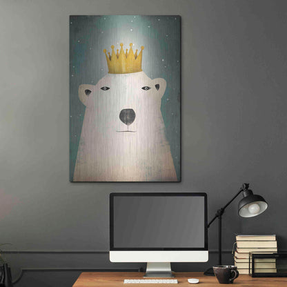 Luxe Metal Art 'Polar King' by Ryan Fowler, Metal Wall Art,24x36