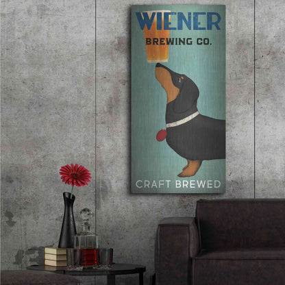 Luxe Metal Art 'Wiener Brewing Co' by Ryan Fowler, Metal Wall Art,24x48