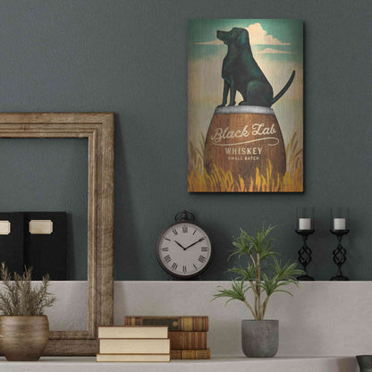 Luxe Metal Art 'Black Lab Whiskey' by Ryan Fowler, Metal Wall Art,12x16