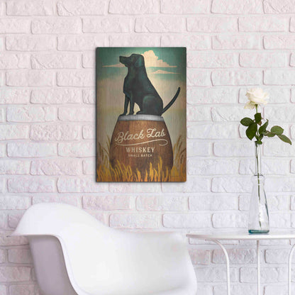 Luxe Metal Art 'Black Lab Whiskey' by Ryan Fowler, Metal Wall Art,16x24