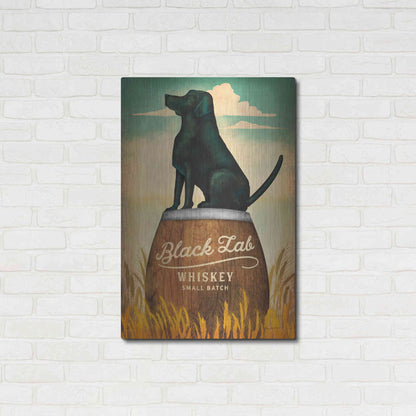Luxe Metal Art 'Black Lab Whiskey' by Ryan Fowler, Metal Wall Art,24x36