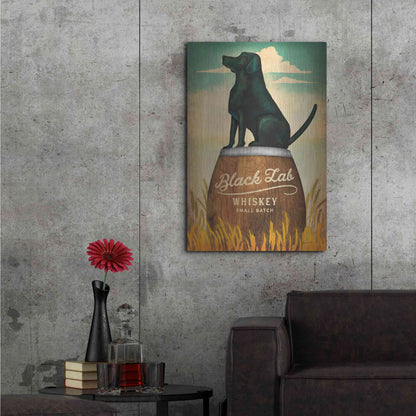 Luxe Metal Art 'Black Lab Whiskey' by Ryan Fowler, Metal Wall Art,24x36