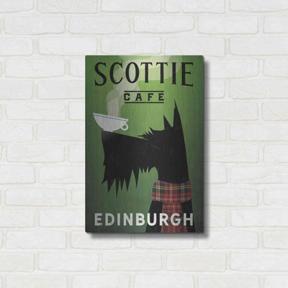 Luxe Metal Art 'Scottie Cafe' by Ryan Fowler, Metal Wall Art,16x24