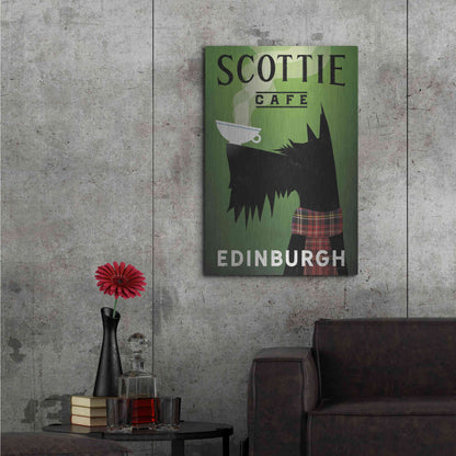 Luxe Metal Art 'Scottie Cafe' by Ryan Fowler, Metal Wall Art,24x36