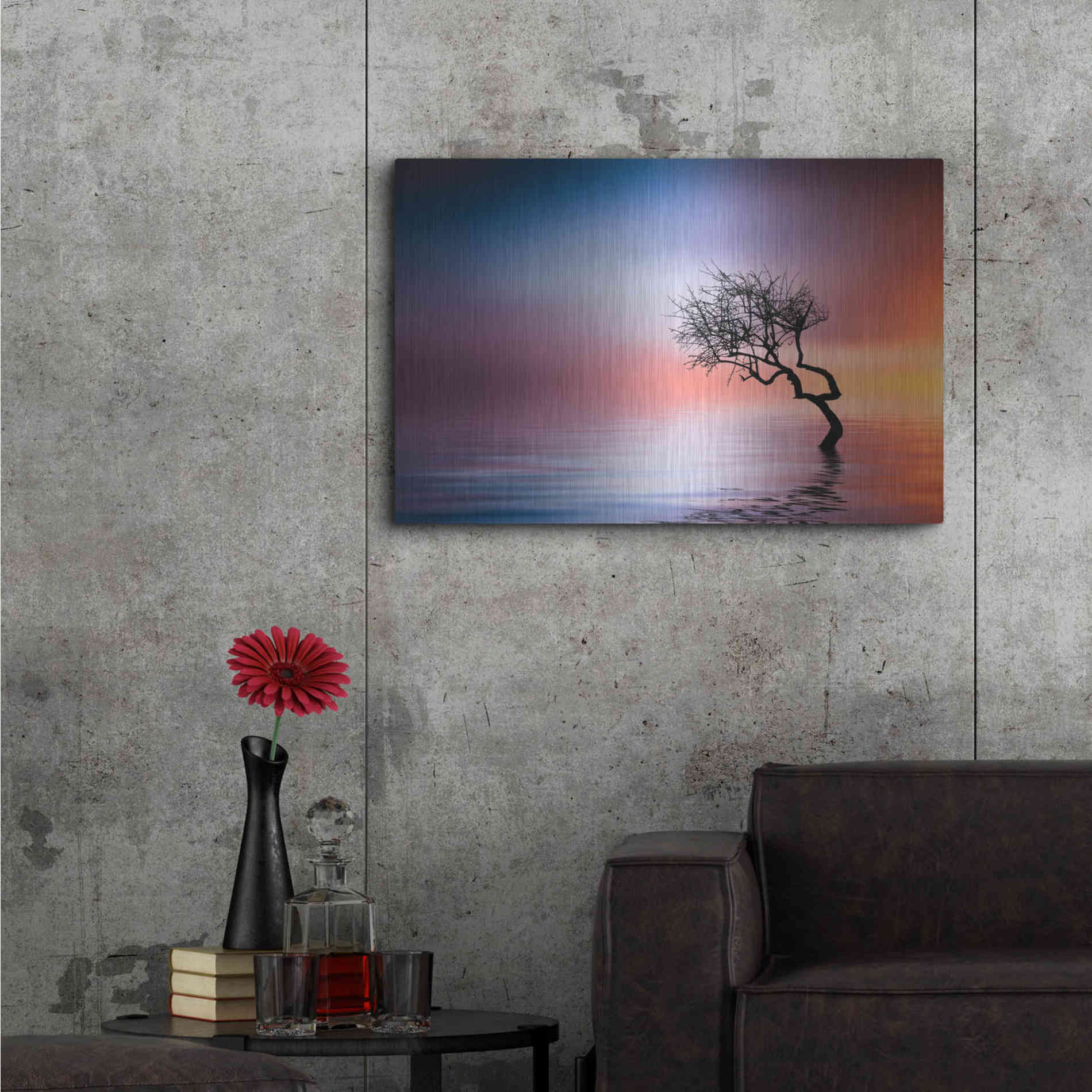 Luxe Metal Art 'Growing Reflections', Metal Wall Art,36x24