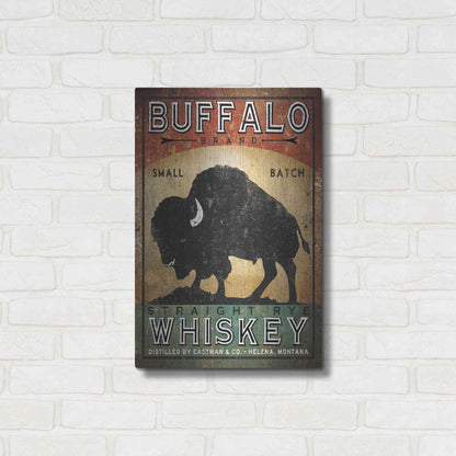 Luxe Metal Art 'Buffalo Whiskey' by Ryan Fowler, Metal Wall Art,16x24