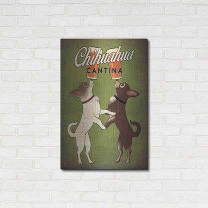 Luxe Metal Art 'Double Chihuahua v2' by Ryan Fowler, Metal Wall Art,24x36