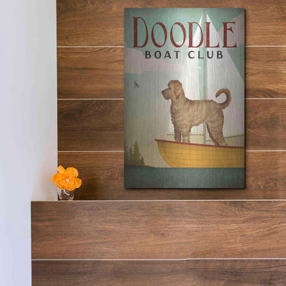 Luxe Metal Art 'Doodle Sail' by Ryan Fowler, Metal Wall Art,12x16