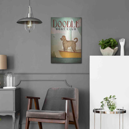 Luxe Metal Art 'Doodle Sail' by Ryan Fowler, Metal Wall Art,16x24