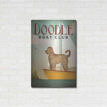 Luxe Metal Art 'Doodle Sail' by Ryan Fowler, Metal Wall Art,24x36