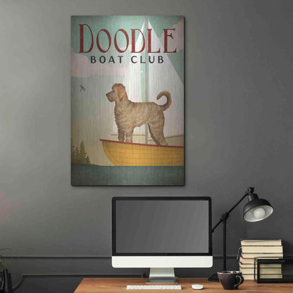 Luxe Metal Art 'Doodle Sail' by Ryan Fowler, Metal Wall Art,24x36