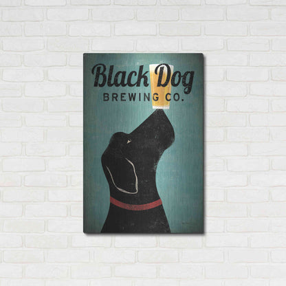 Luxe Metal Art 'Black Dog Brewing Co v2' by Ryan Fowler, Metal Wall Art,24x36