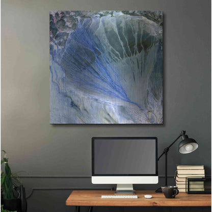 Luxe Metal Art 'Earth As Art: Alluvial Fan' Metal Wall Art,36x36