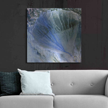 Luxe Metal Art 'Earth As Art: Alluvial Fan' Metal Wall Art,36x36