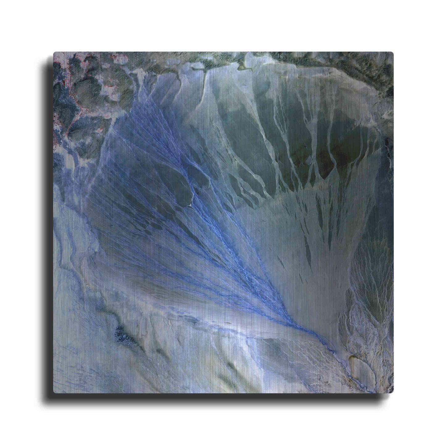 Luxe Metal Art 'Earth As Art: Alluvial Fan' Metal Wall Art