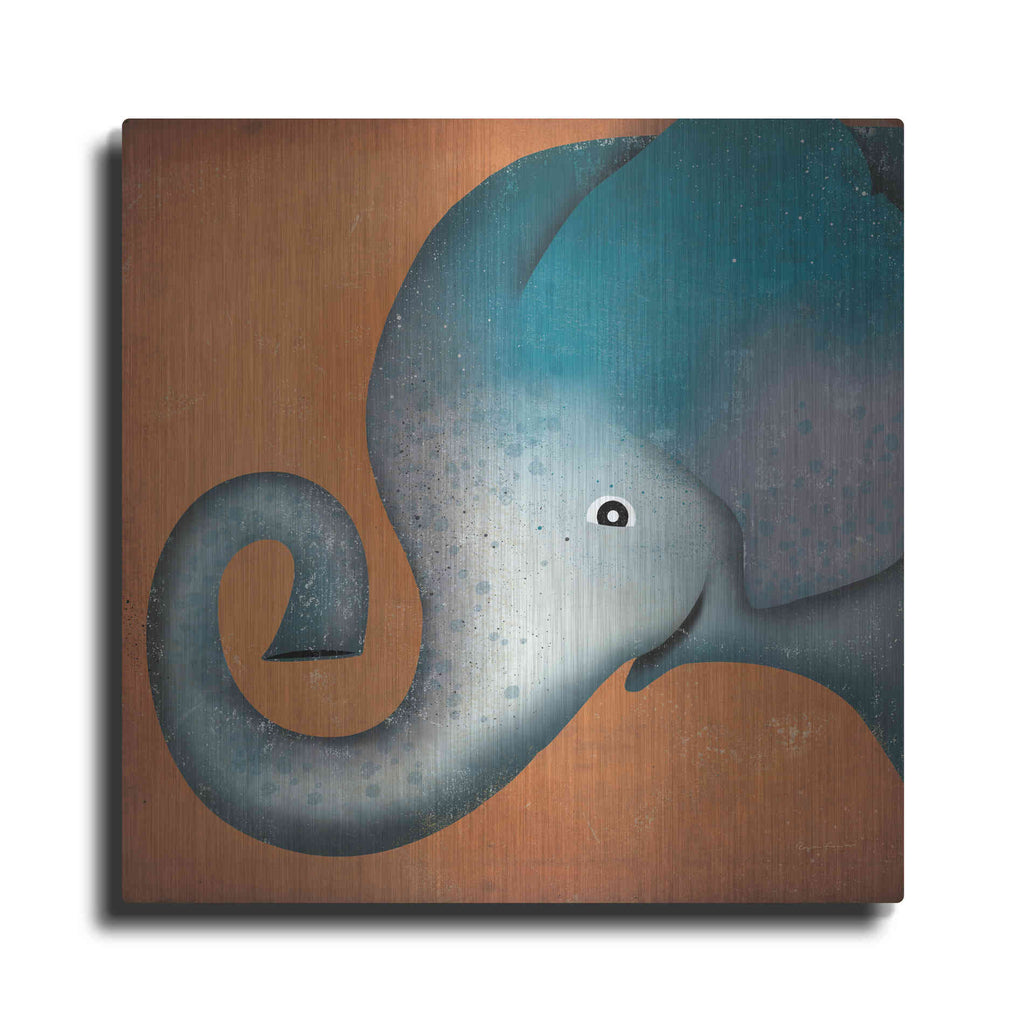 Luxe Metal Art 'Elephant Wow' by Ryan Fowler, Metal Wall Art