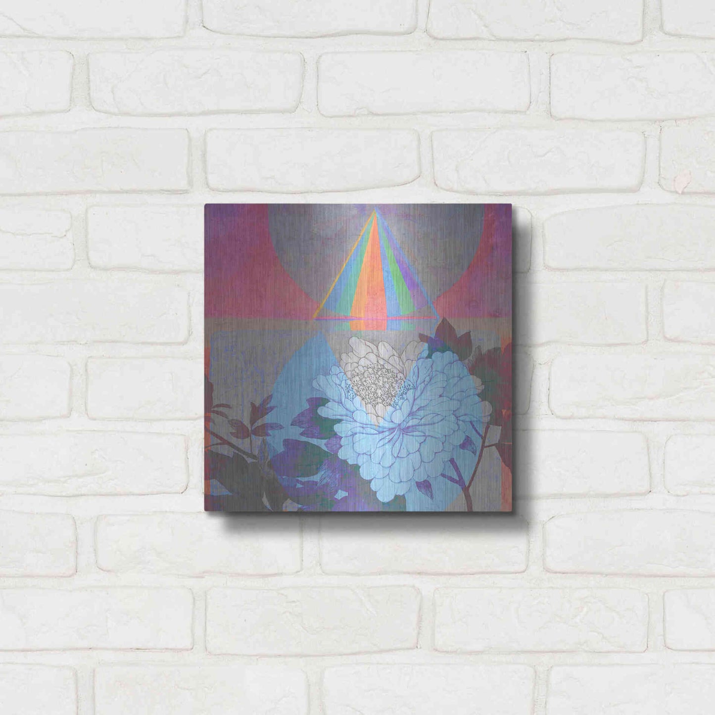 Luxe Metal Art 'High Frequency Nature' by Elena Ray, Metal Wall Art,12x12
