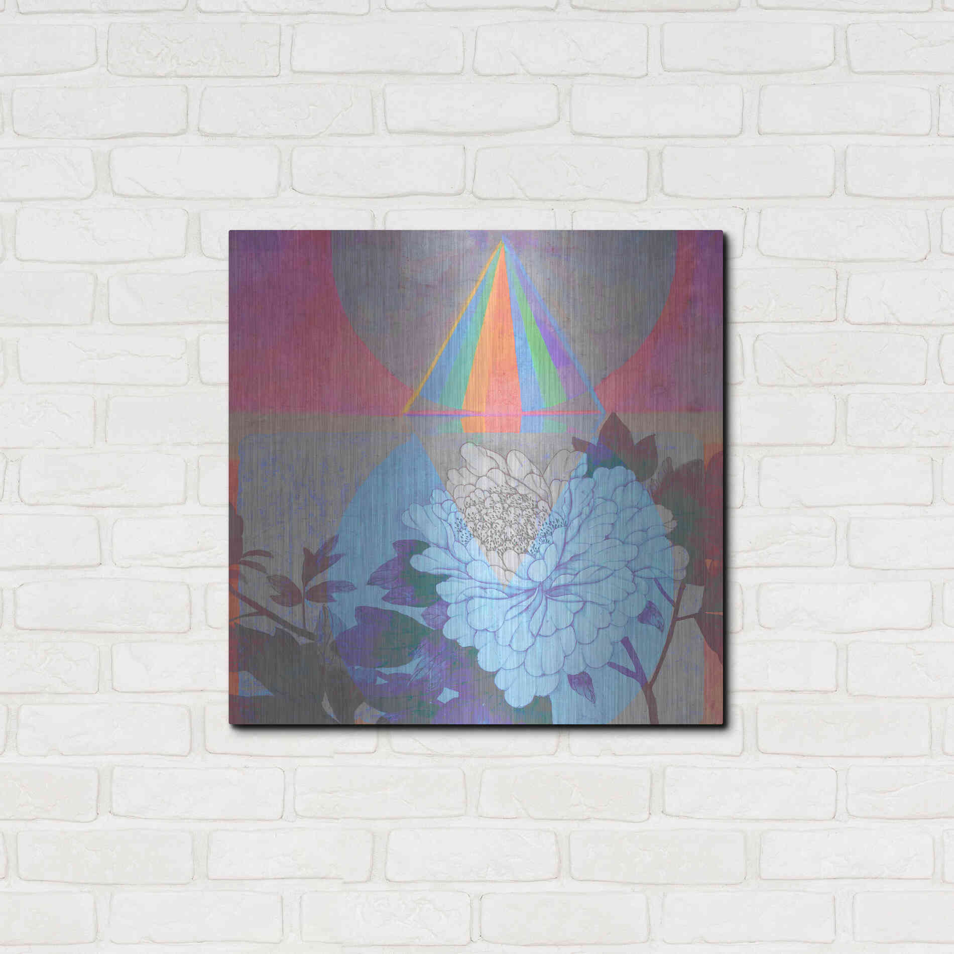 Luxe Metal Art 'High Frequency Nature' by Elena Ray, Metal Wall Art,24x24