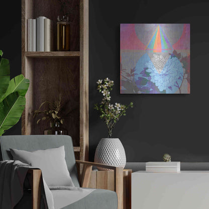 Luxe Metal Art 'High Frequency Nature' by Elena Ray, Metal Wall Art,24x24