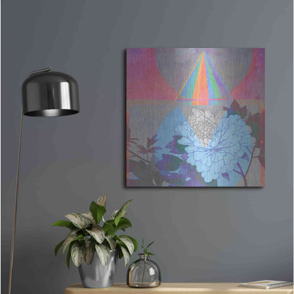 Luxe Metal Art 'High Frequency Nature' by Elena Ray, Metal Wall Art,24x24
