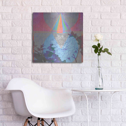 Luxe Metal Art 'High Frequency Nature' by Elena Ray, Metal Wall Art,24x24