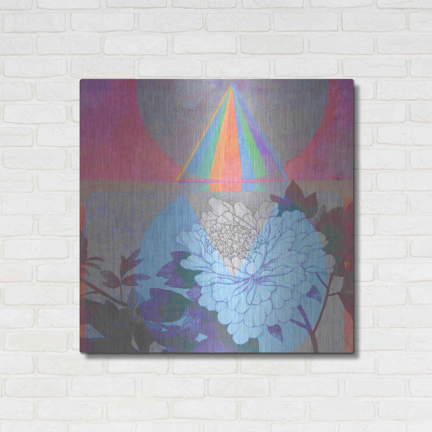 Luxe Metal Art 'High Frequency Nature' by Elena Ray, Metal Wall Art,36x36