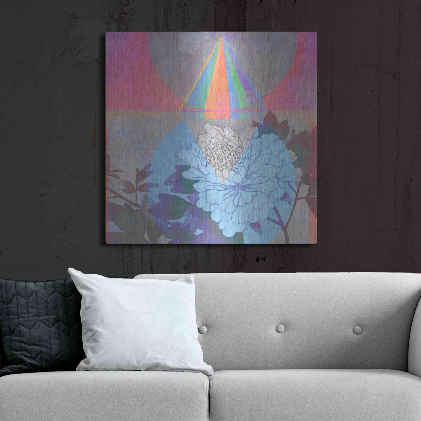 Luxe Metal Art 'High Frequency Nature' by Elena Ray, Metal Wall Art,36x36