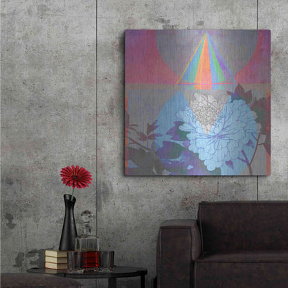 Luxe Metal Art 'High Frequency Nature' by Elena Ray, Metal Wall Art,36x36