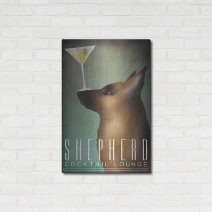 Luxe Metal Art 'Shepherd Martini' by Ryan Fowler, Metal Wall Art,24x36