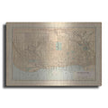 Luxe Metal Art 'Map of Toronto' by Wild Apple Portfolio, Metal Wall Art