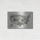 Luxe Metal Art 'Slate US Map' by Sue Schlabach, Metal Wall Art,36x24