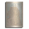 Luxe Metal Art 'San Francisco Map' by Wild Apple Portfolio, Metal Wall Art