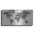 Luxe Metal Art 'Kami Map - No Border' by Kathrine Lovell, Metal Wall Art