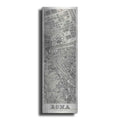 Luxe Metal Art 'Roma Map Panel on Wood' by Wild Apple Portfolio, Metal Wall Art