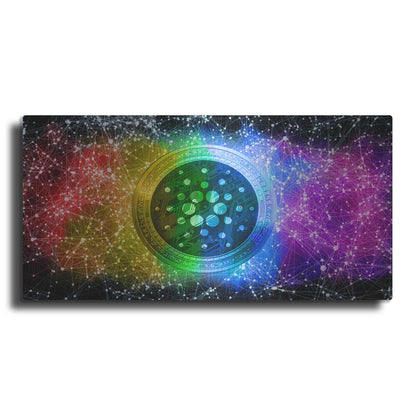 Luxe Metal Art 'ADA Cardano Crypto Constalation' by Epic Portfolio, Metal Wall Art