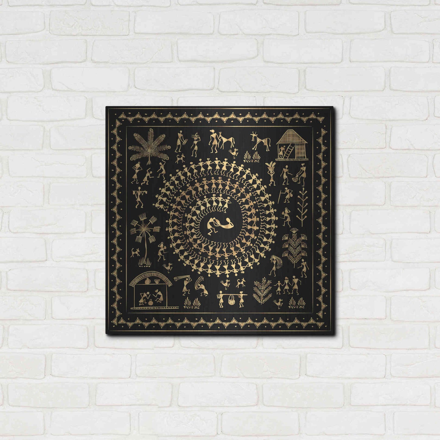 Luxe Metal Art 'Africania ' by Epic Portfolio, Metal Wall Art,24x24