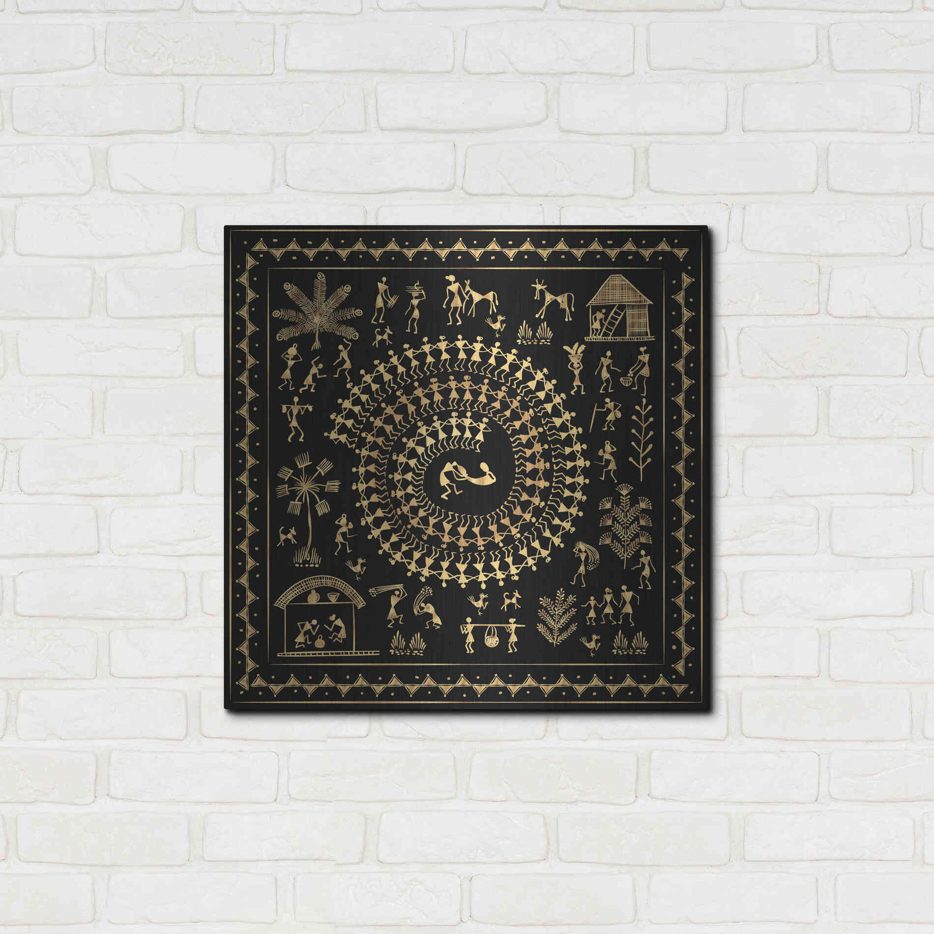 Luxe Metal Art 'Africania ' by Epic Portfolio, Metal Wall Art,24x24