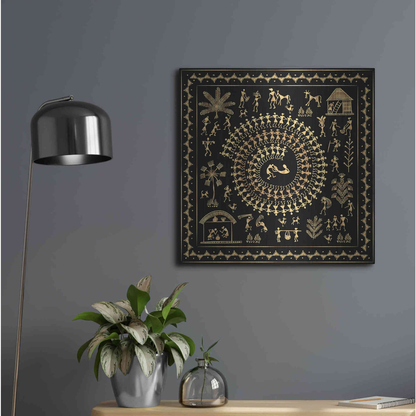 Luxe Metal Art 'Africania ' by Epic Portfolio, Metal Wall Art,24x24