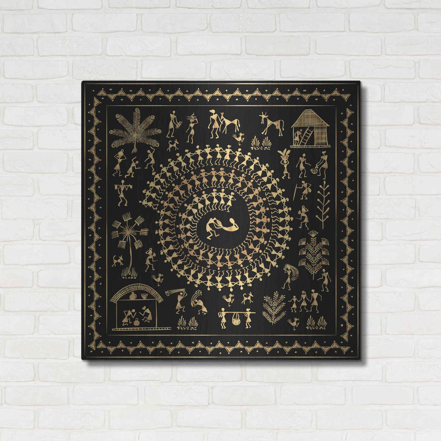 Luxe Metal Art 'Africania ' by Epic Portfolio, Metal Wall Art,36x36