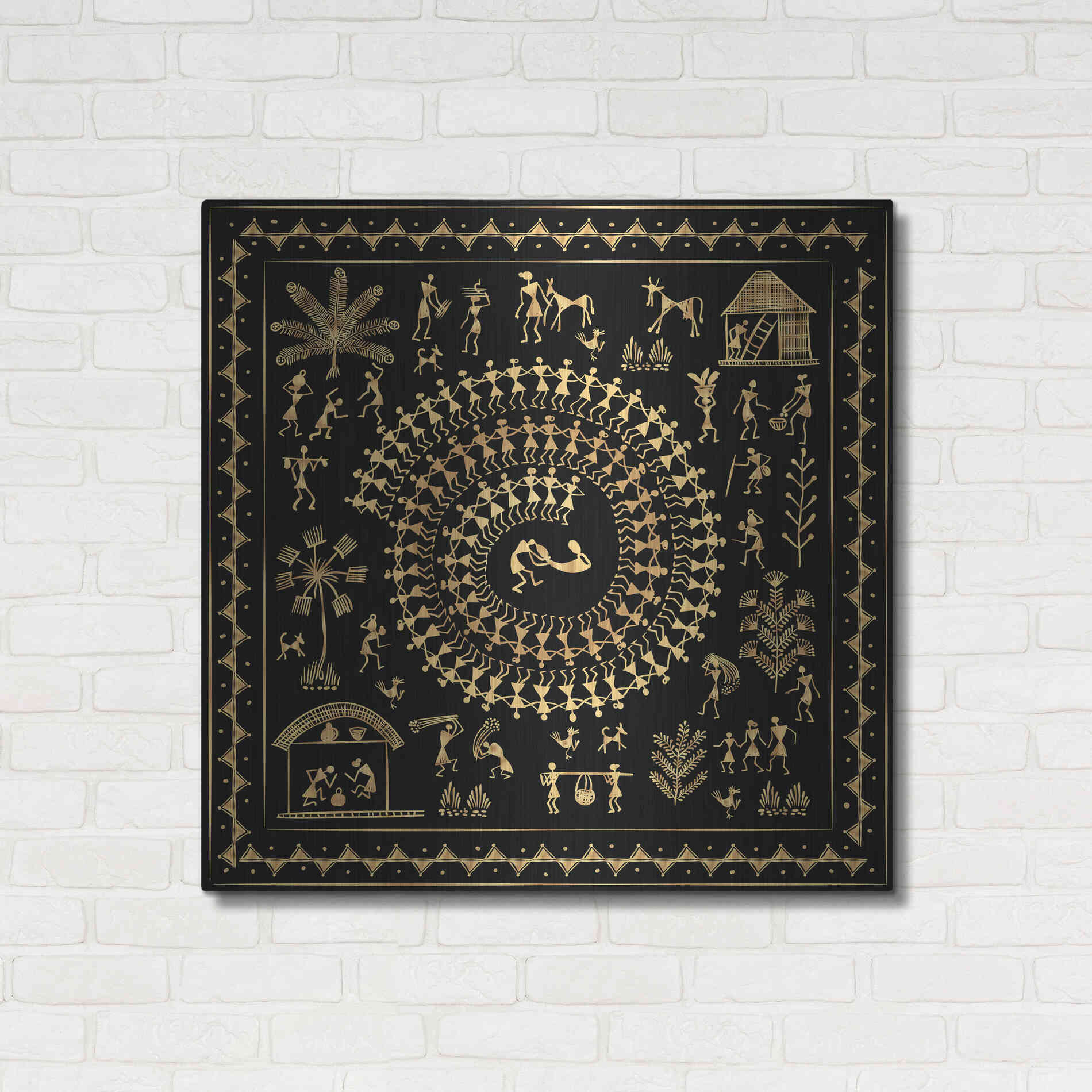 Luxe Metal Art 'Africania ' by Epic Portfolio, Metal Wall Art,36x36