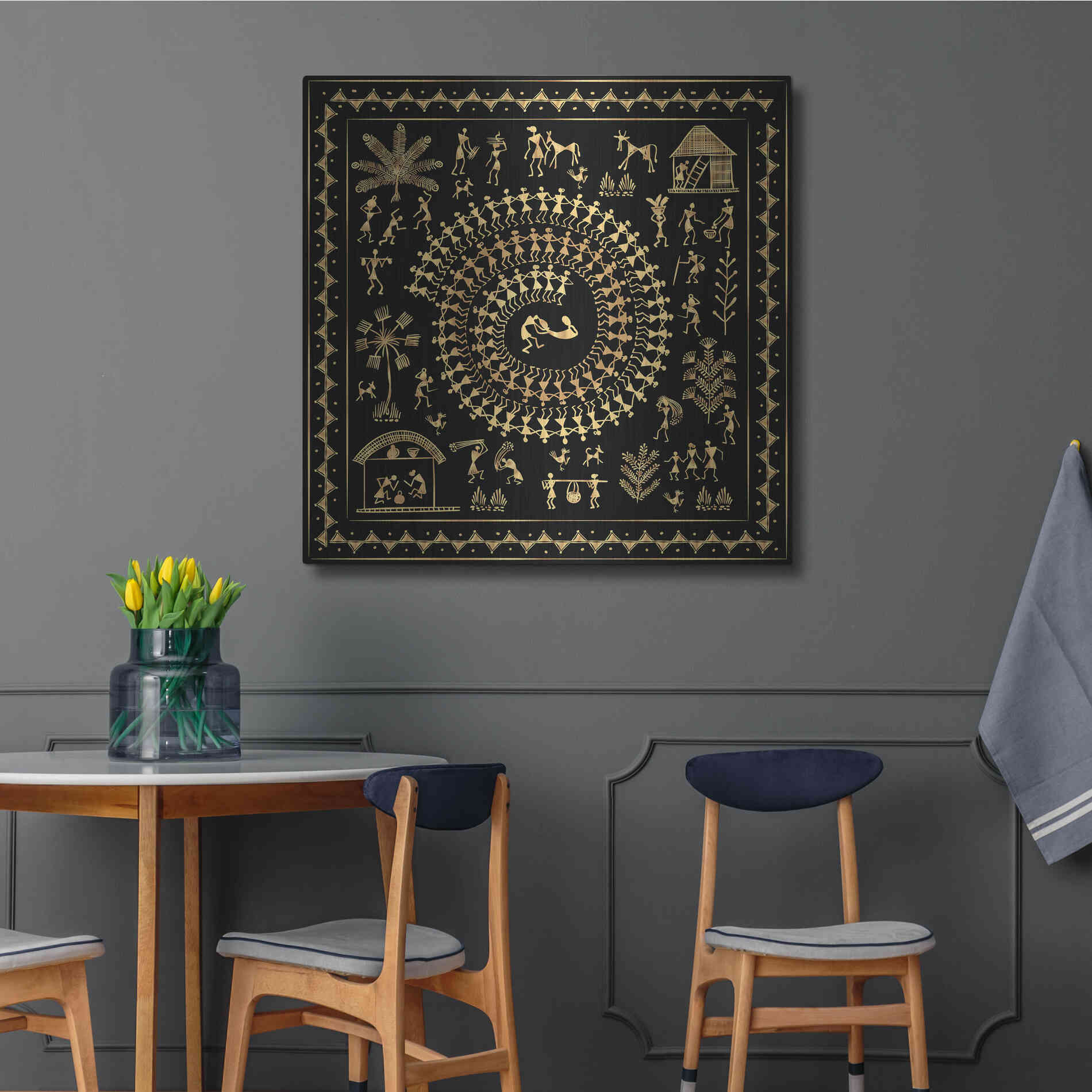 Luxe Metal Art 'Africania ' by Epic Portfolio, Metal Wall Art,36x36