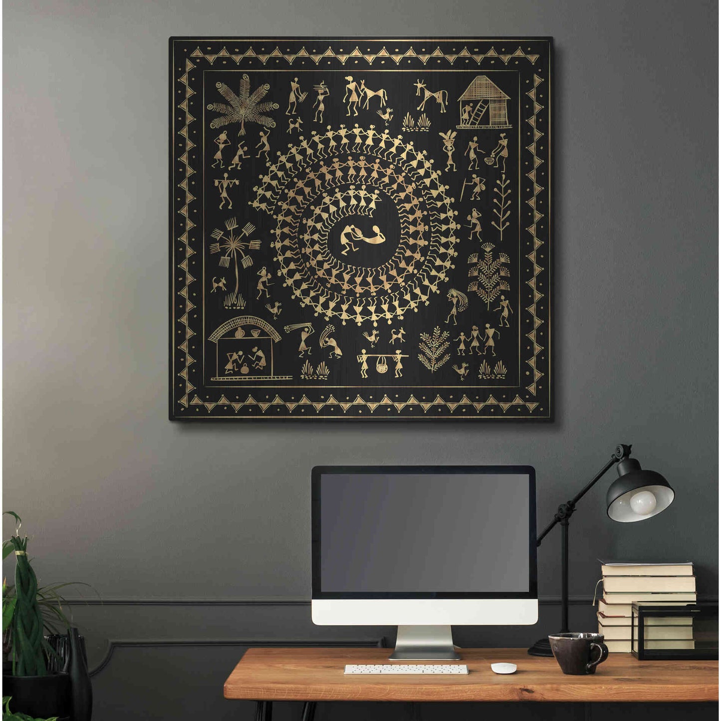 Luxe Metal Art 'Africania ' by Epic Portfolio, Metal Wall Art,36x36