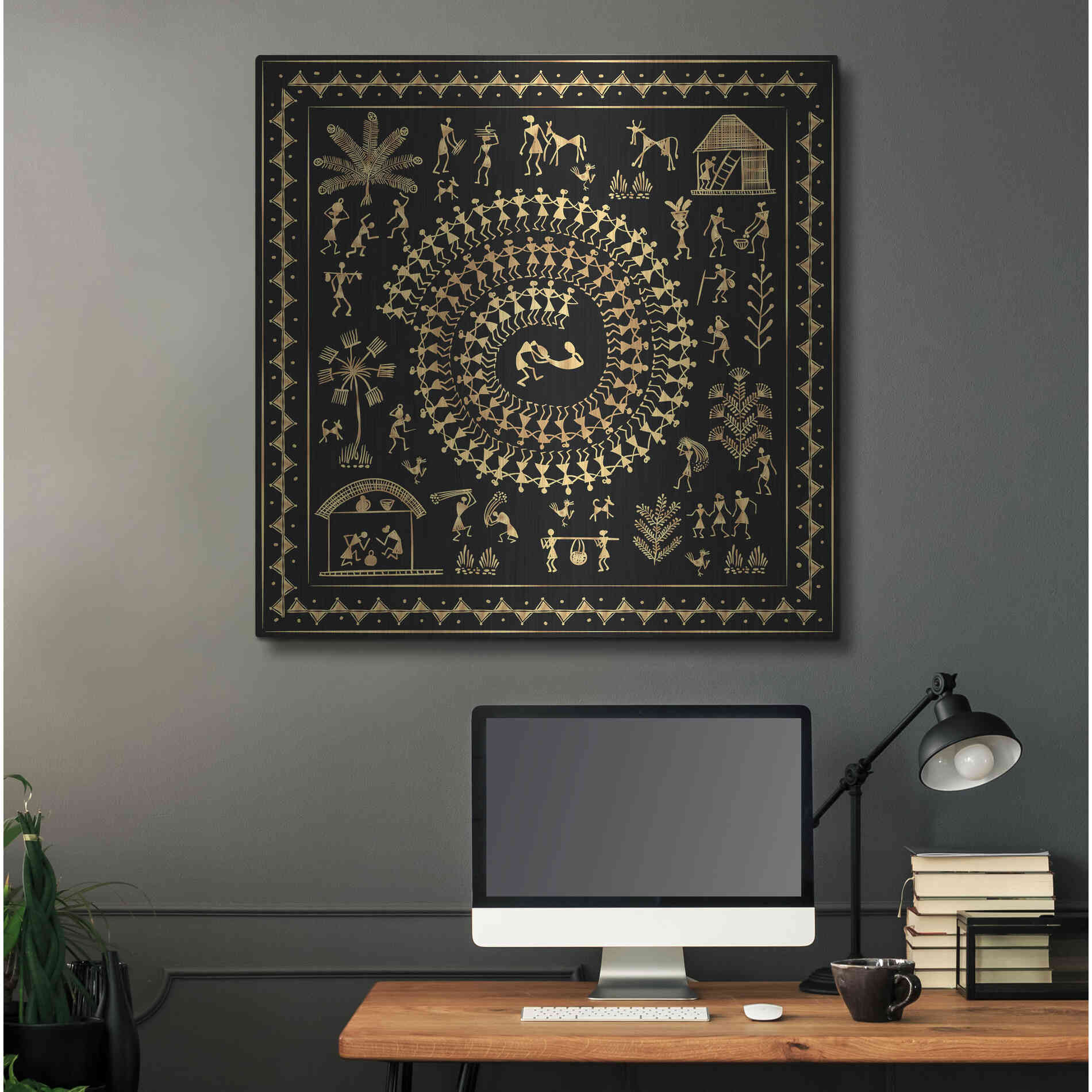 Luxe Metal Art 'Africania ' by Epic Portfolio, Metal Wall Art,36x36