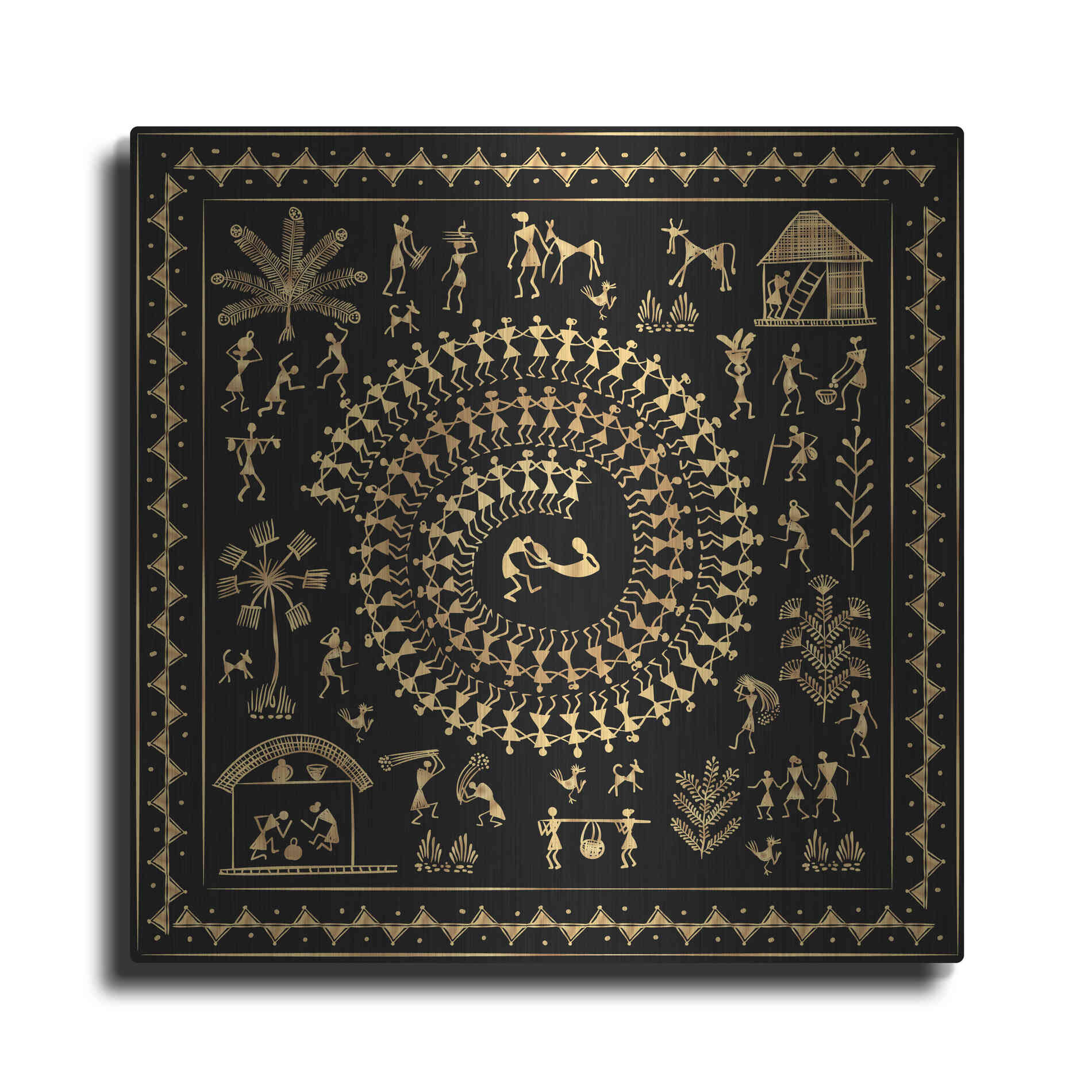 Luxe Metal Art 'Africania ' by Epic Portfolio, Metal Wall Art