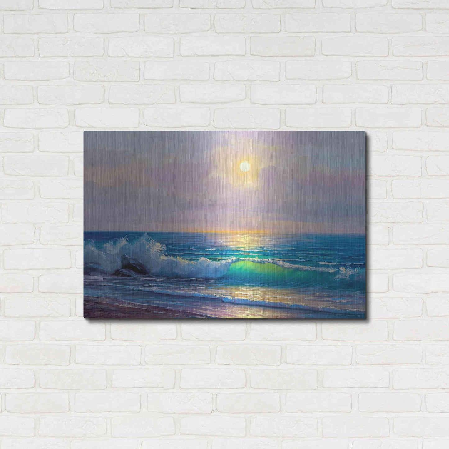 Luxe Metal Art 'Bali Sunset' by Epic Portfolio, Metal Wall Art,36x24