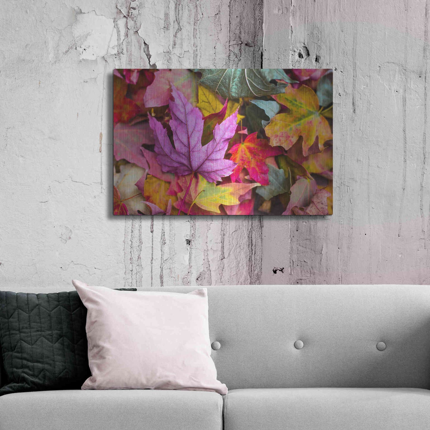 Luxe Metal Art 'Beautiful Fall' by Epic Portfolio, Metal Wall Art,36x24