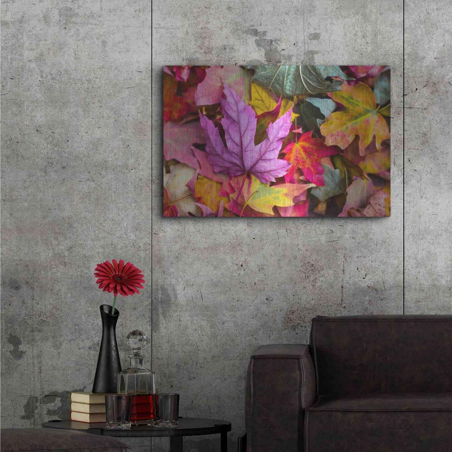 Luxe Metal Art 'Beautiful Fall' by Epic Portfolio, Metal Wall Art,36x24