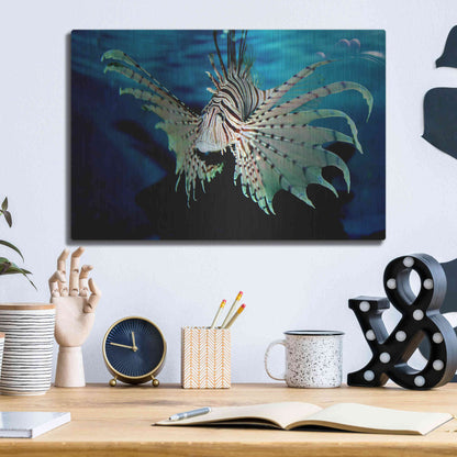 Luxe Metal Art 'BOO' by Epic Portfolio, Metal Wall Art,16x12