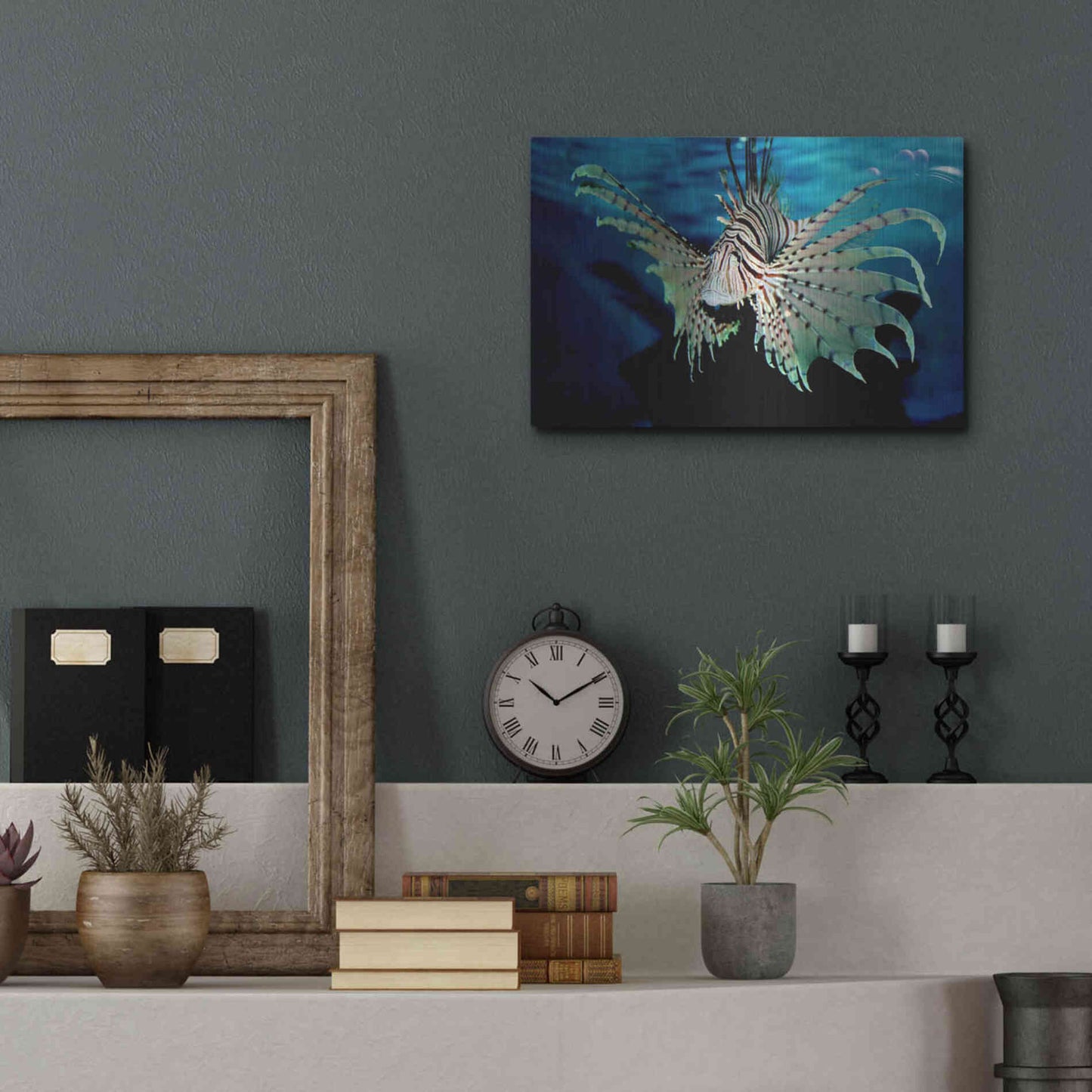 Luxe Metal Art 'BOO' by Epic Portfolio, Metal Wall Art,16x12