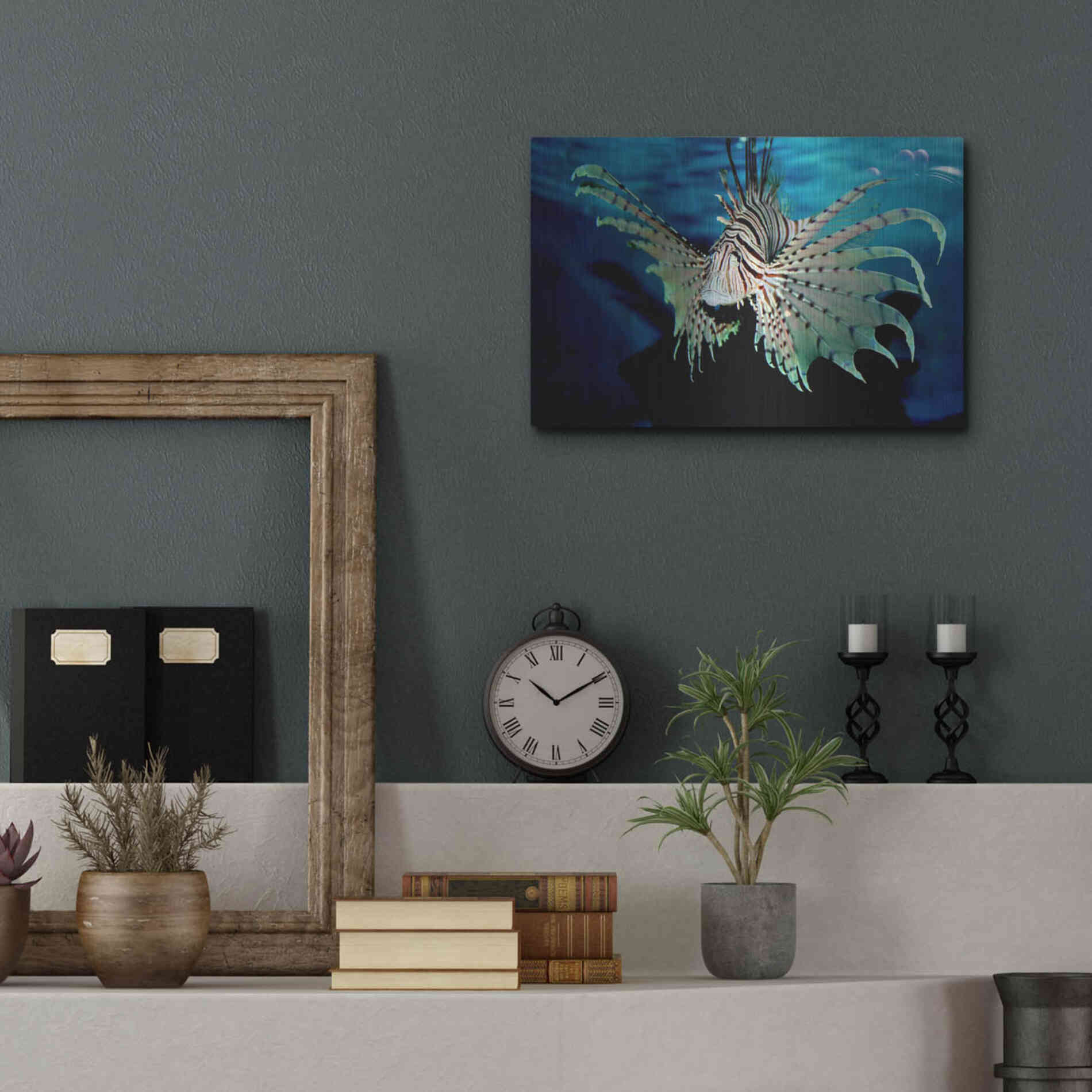 Luxe Metal Art 'BOO' by Epic Portfolio, Metal Wall Art,16x12